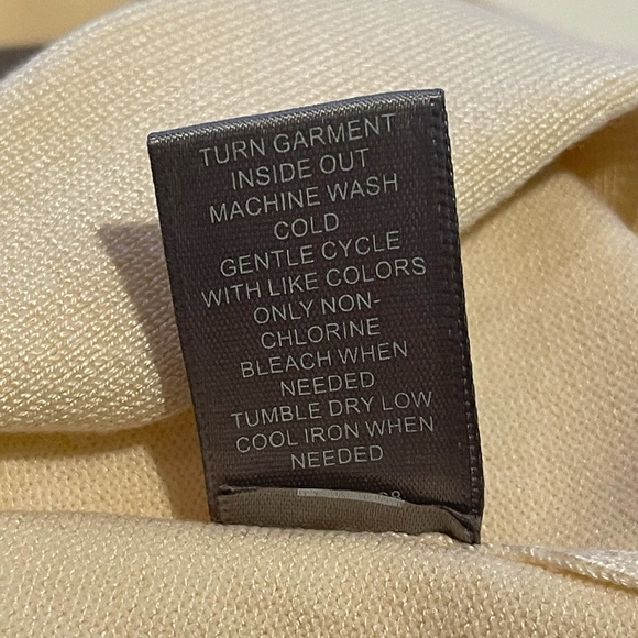 Marled Cream Color Cardigan Lightweight Sweater Size Large Short Sleeve NWT - Picture 10 of 11